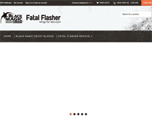 Tablet Screenshot of fatalflasherdecoys.com